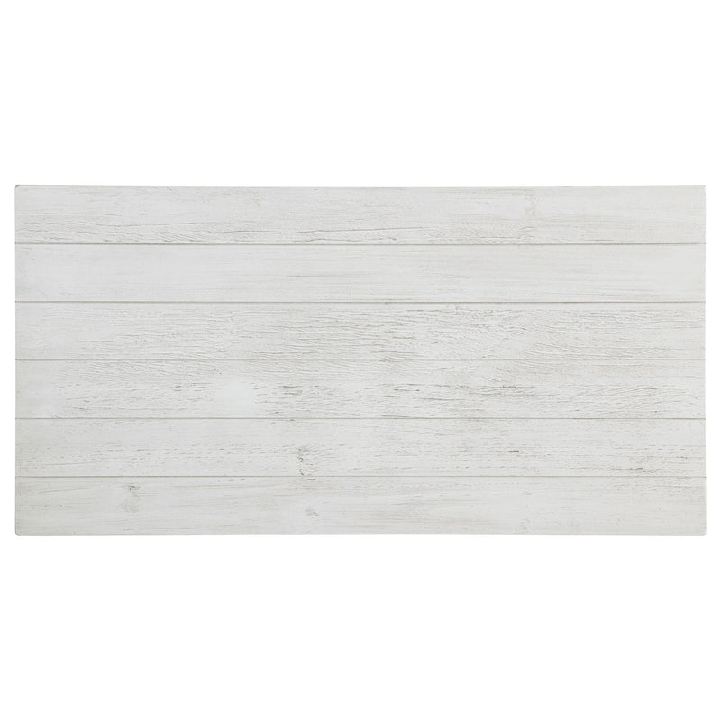 Coaster Furniture Payne 710558 Wood Coffee Table with Shelf - Distressed White IMAGE 4