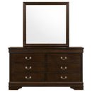 Coaster Furniture Louis Philippe 6-Drawer Dresser with Mirror 202413M IMAGE 3