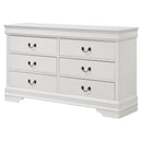 Coaster Furniture Louis Philippe 6-Drawer Dresser with Mirror 202443 IMAGE 4