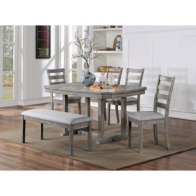 Furniture of America Laquila CM3542GY-BN Bench IMAGE 2