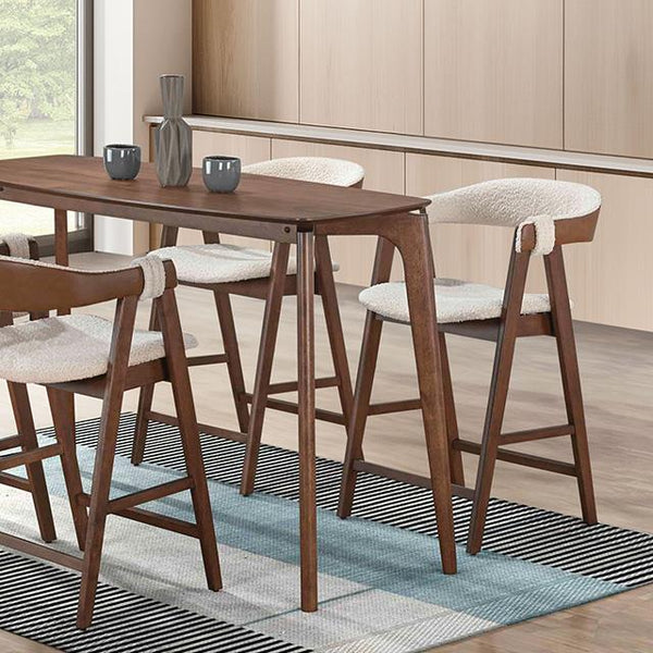Furniture of America Ebikon FM3211WN-PT Counter Height Table IMAGE 1