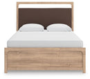 Kinlanni - 4 Pc. - Queen Panel Bed, Dresser, Mirror And Nightstand - Tan