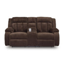 Signature Design by Ashley Free Wake PC2140696 Double Reclining Power Loveseat with Console IMAGE 2