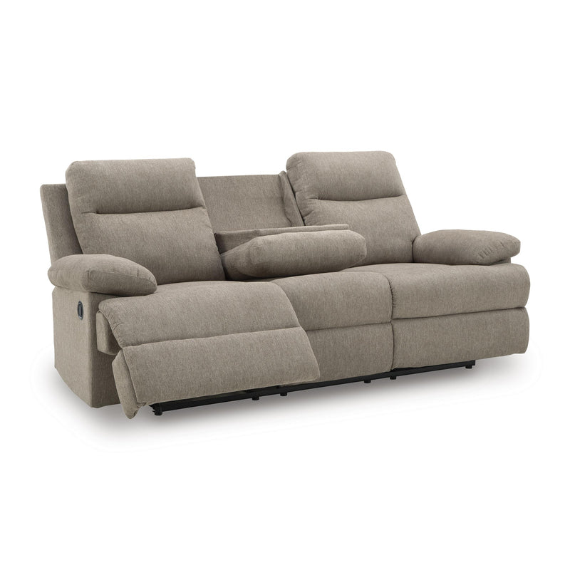 Signature Design by Ashley Side-Swipe PC9140589 Reclining Sofa with Drop Down Table IMAGE 2