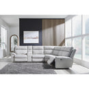 Signature Design by Ashley Social Pointe PC98802S36 6 pc Reclining Sectional with Storage Console IMAGE 2