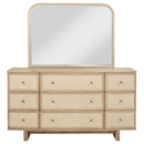 Coaster Furniture Kailani 225043M 9-Drawer Dresser and Mirror - Beige Oak IMAGE 2