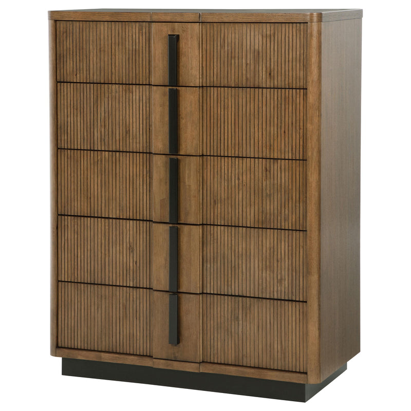 Coaster Furniture Terrace 224905 5-Drawer Chest of Drawers - Ash Brown IMAGE 3