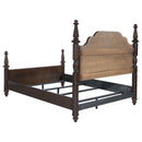 Coaster Furniture Andover 223631KW 63-inch Four Poster California King Bed - Dark Oak IMAGE 2