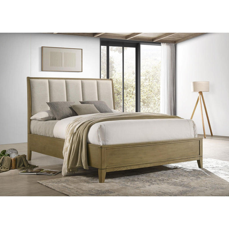 Coaster Furniture Granada 224921Q Upholstered Queen Panel Bed - Natural Pine IMAGE 4