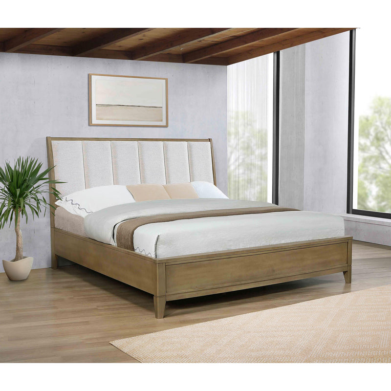 Coaster Furniture Granada 224921KE Upholstered Eastern King Panel Bed - Natural Pine IMAGE 4