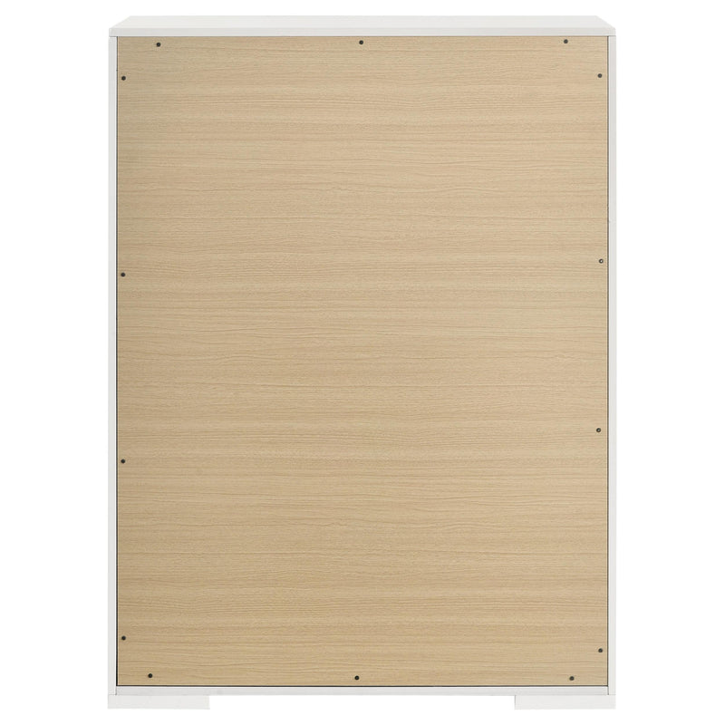 Coaster Furniture Ives 224945 5-Drawer Bedroom Chest of Drawers - White High Gloss IMAGE 6