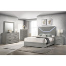 Coaster Furniture Ives 224973M 6-Drawer Dresser and Mirror - Grey High Gloss IMAGE 10
