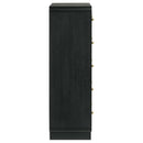 Coaster Furniture Cavelle 223665 5-Drawer Chest of Drawers - Black IMAGE 8