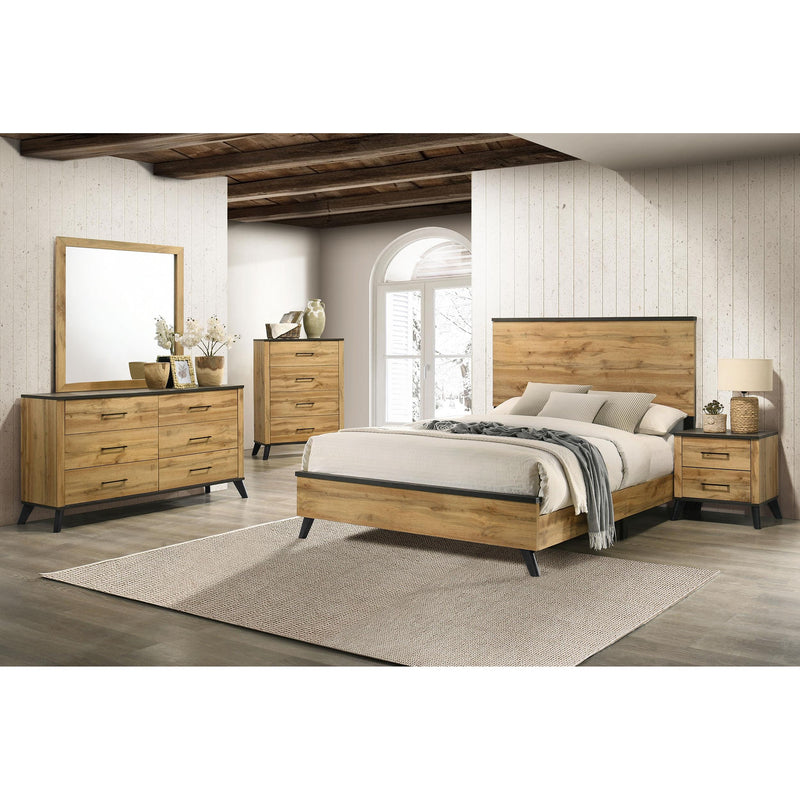 Coaster Furniture Kaywood 225003M 6-Drawer Dresser and Mirror - Natural Pine IMAGE 10