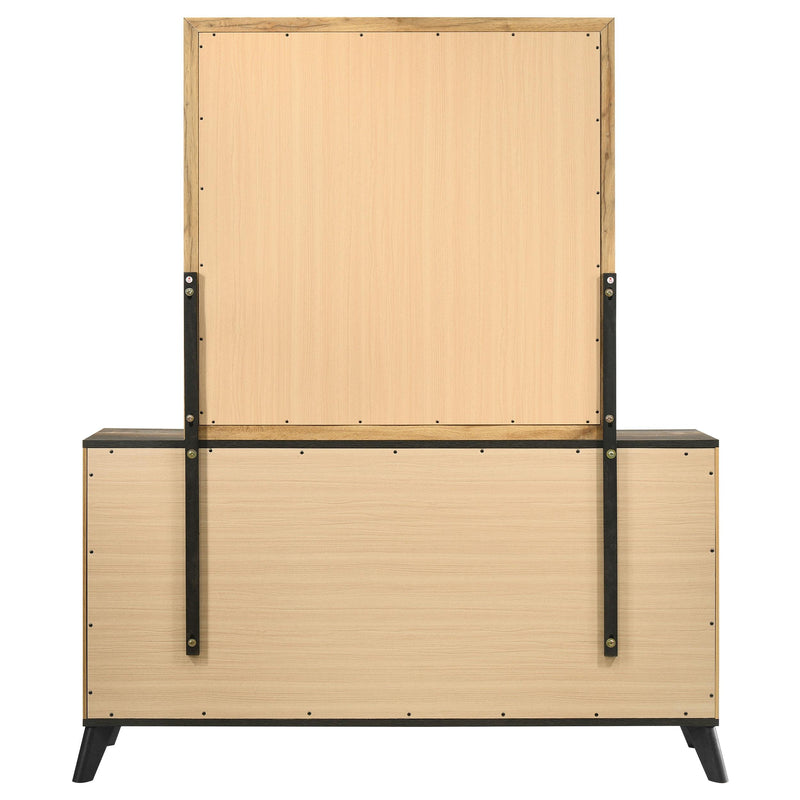 Coaster Furniture Kaywood 225003M 6-Drawer Dresser and Mirror - Natural Pine IMAGE 6