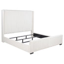 Coaster Furniture Natasha 306051KW 65-inch Upholstered California King Bed - Cream IMAGE 1