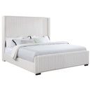 Coaster Furniture Natasha 306051KW 65-inch Upholstered California King Bed - Cream IMAGE 2