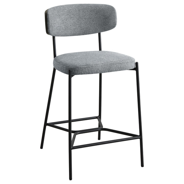 Coaster Furniture Elison 182646 Counter Height Bar Stool - Grey (Set of 2) IMAGE 1