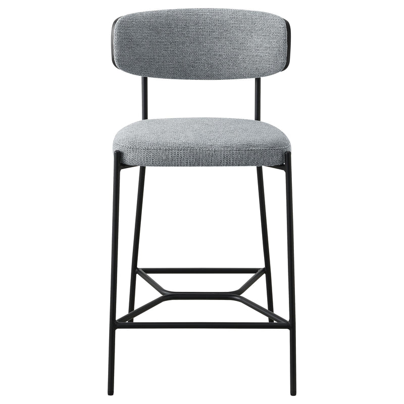 Coaster Furniture Elison 182646 Counter Height Bar Stool - Grey (Set of 2) IMAGE 2