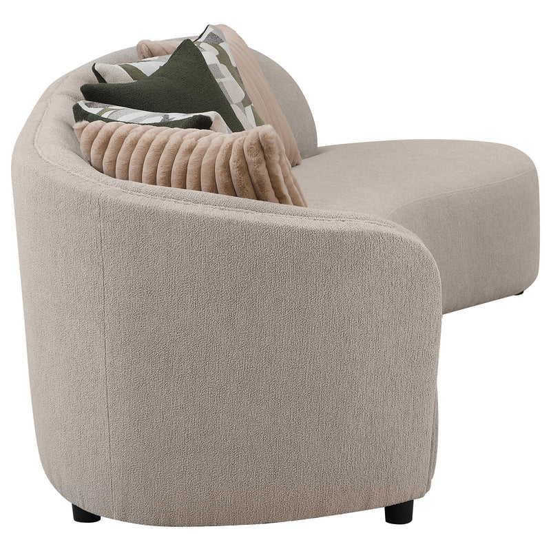 Coaster Furniture Fayette 504920 2-piece Upholstered Sectional Sofa - Greige IMAGE 4
