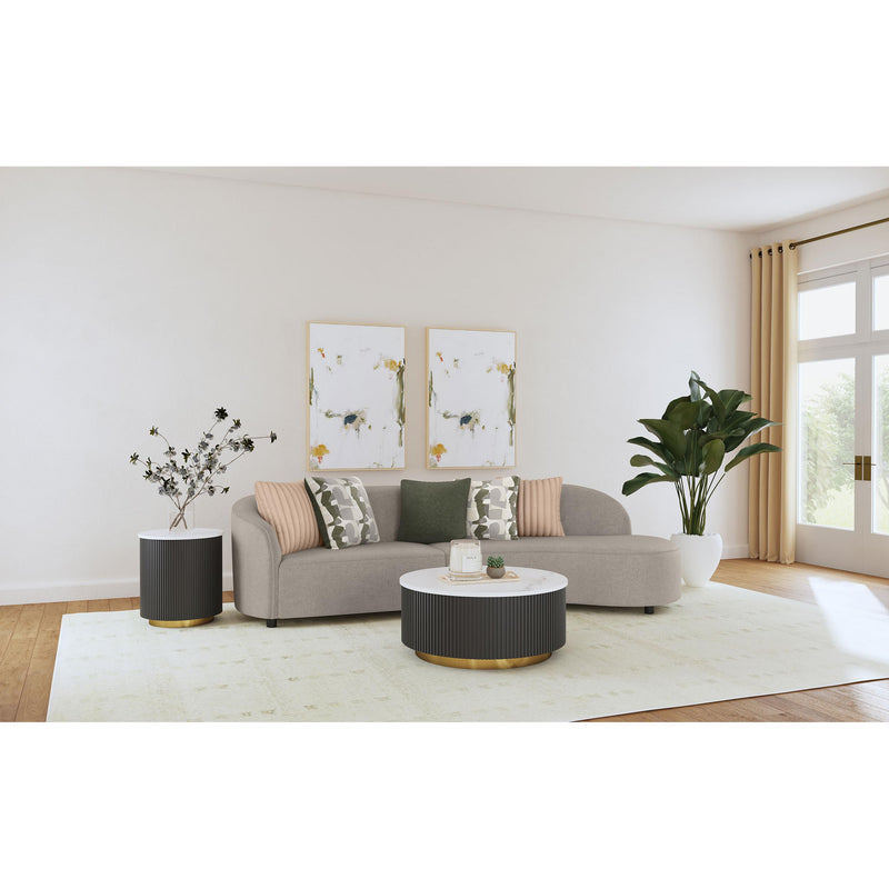 Coaster Furniture Fayette 504920 2-piece Upholstered Sectional Sofa - Greige IMAGE 5