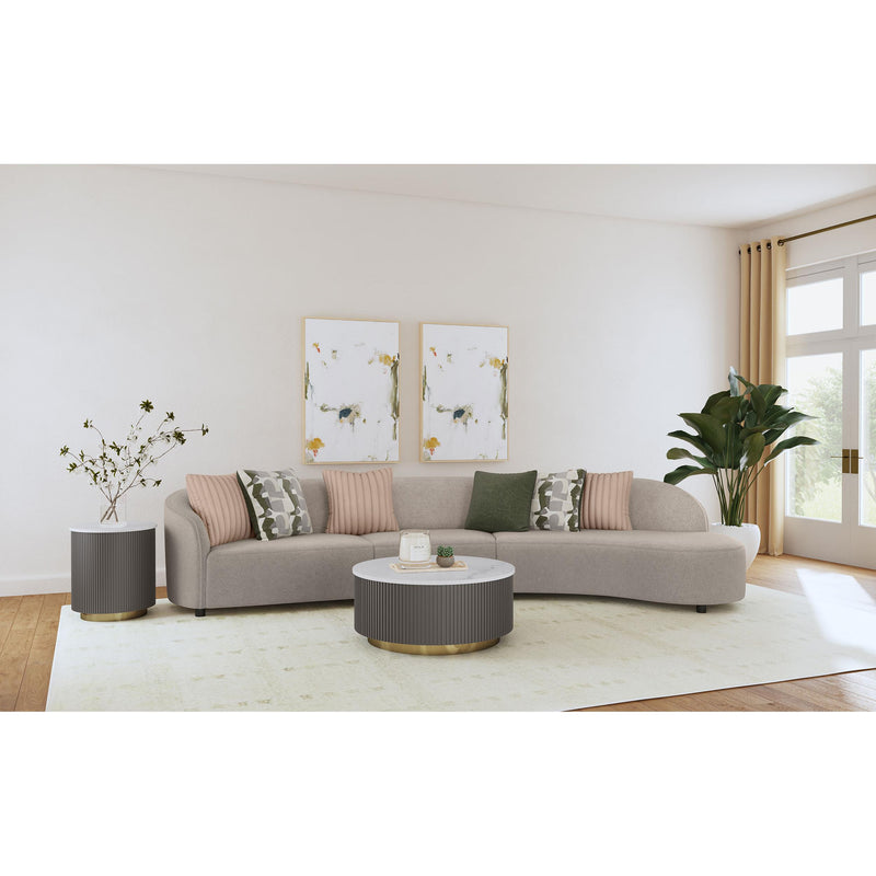 Coaster Furniture Fayette 504920 2-piece Upholstered Sectional Sofa - Greige IMAGE 6