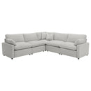 Coaster Furniture Collins 609560P 5-piece Modular Power Reclining Sectional - Grey IMAGE 1