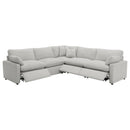 Coaster Furniture Collins 609560P 5-piece Modular Power Reclining Sectional - Grey IMAGE 2
