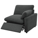 Coaster Furniture Collins 609530P 5-piece Modular Power Reclining Sectional - Dark Grey IMAGE 12