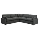 Coaster Furniture Collins 609530P 5-piece Modular Power Reclining Sectional - Dark Grey IMAGE 1