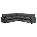 Coaster Furniture Collins 609530P 5-piece Modular Power Reclining Sectional - Dark Grey IMAGE 2