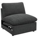Coaster Furniture Collins 609530P 5-piece Modular Power Reclining Sectional - Dark Grey IMAGE 4