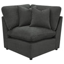 Coaster Furniture Collins 609530P 5-piece Modular Power Reclining Sectional - Dark Grey IMAGE 6