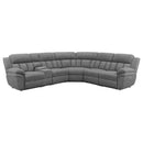 Coaster Furniture Bahrain 609540P 6-piece Modular Power Reclining Sectional - Charcoal IMAGE 1