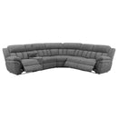 Coaster Furniture Bahrain 609540P 6-piece Modular Power Reclining Sectional - Charcoal IMAGE 2