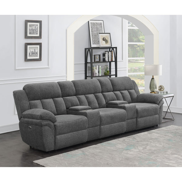 Coaster Furniture Bahrain 609541PT 5-piece Power Home Theater Seating - Charcoal IMAGE 1
