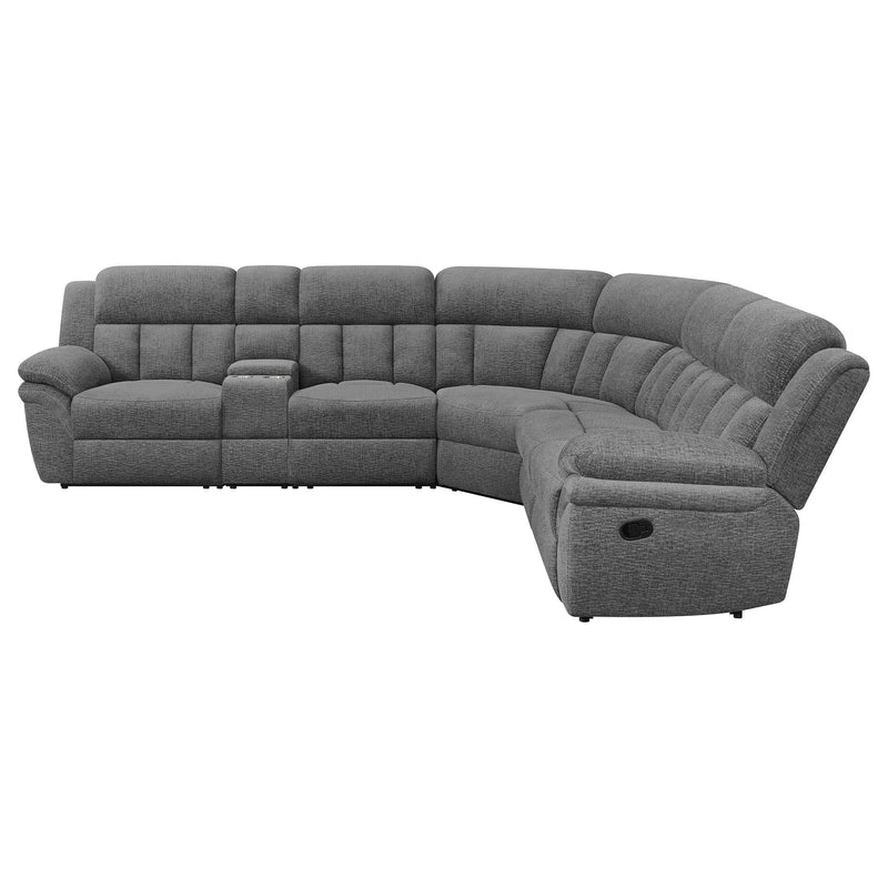 Coaster Furniture Bahrain 609540 6-piece Modular Reclining Sectional Sofa - Charcoal IMAGE 3