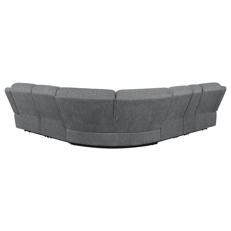 Coaster Furniture Bahrain 609540 6-piece Modular Reclining Sectional Sofa - Charcoal IMAGE 4