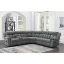 Coaster Furniture Bahrain 609540 6-piece Modular Reclining Sectional Sofa - Charcoal IMAGE 6