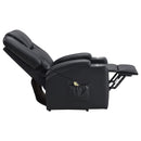 Coaster Furniture Armstrong 609475P Upholstered Power Lift Massage Recliner - Black IMAGE 7