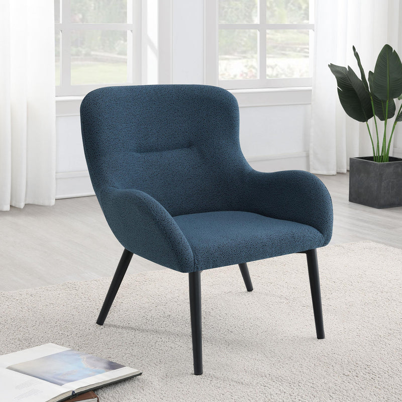 Coaster Furniture Calvin 902472 Upholstered Modern Arm Accent Chair - Aegean Blue IMAGE 8