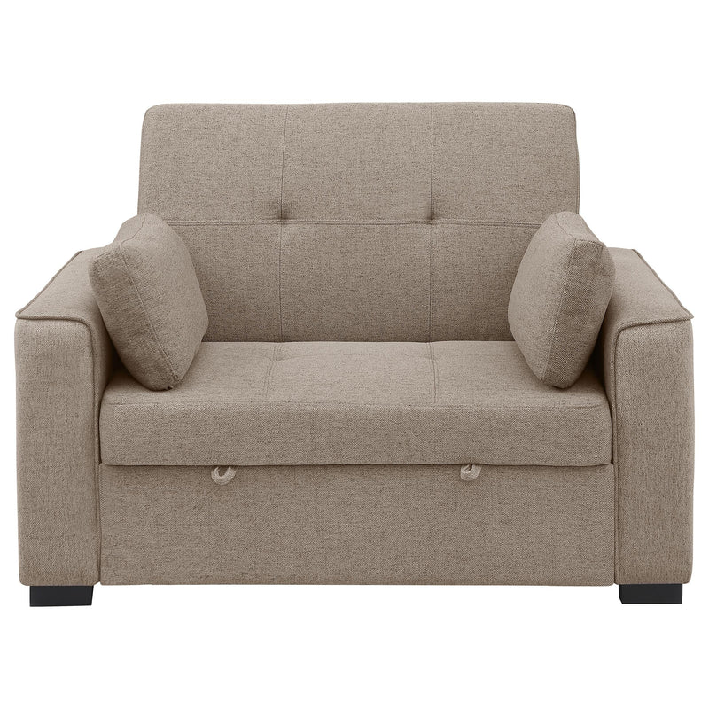 Coaster Furniture Edith 360146 Upholstered Convertible Sleeper Sofa Bed - Beige IMAGE 4