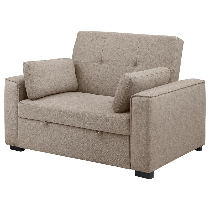 Coaster Furniture Edith 360146 Upholstered Convertible Sleeper Sofa Bed - Beige IMAGE 5