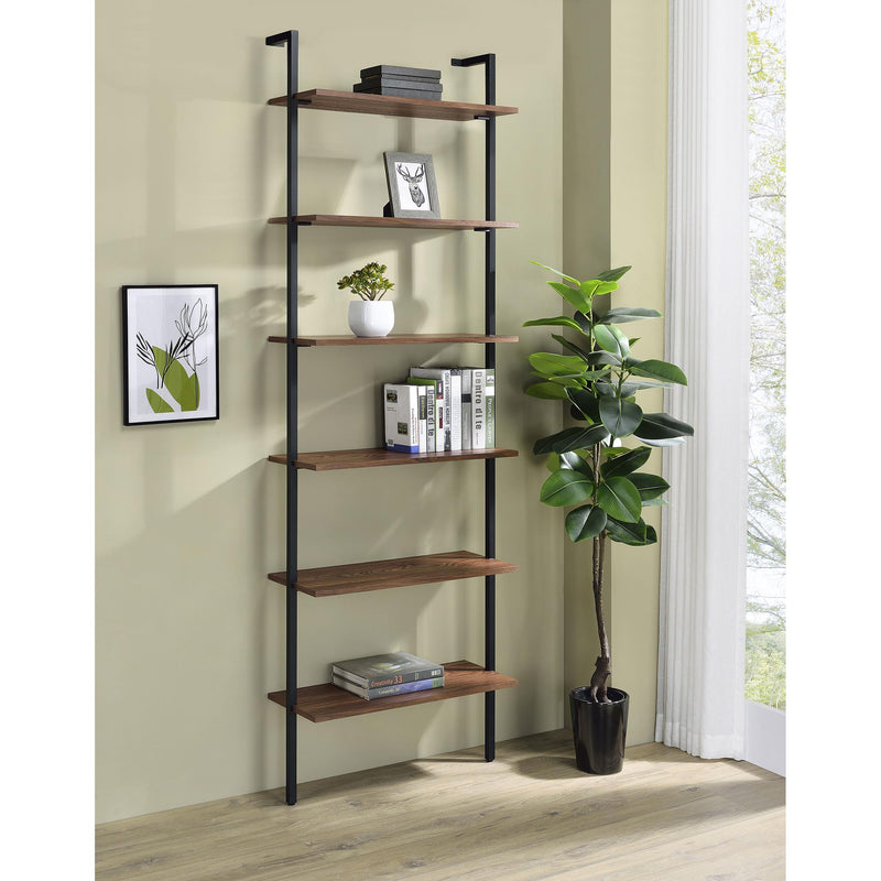 Coaster Furniture Owens 980072 96-inch 6-shelf Wall Bookshelf - Walnut IMAGE 9