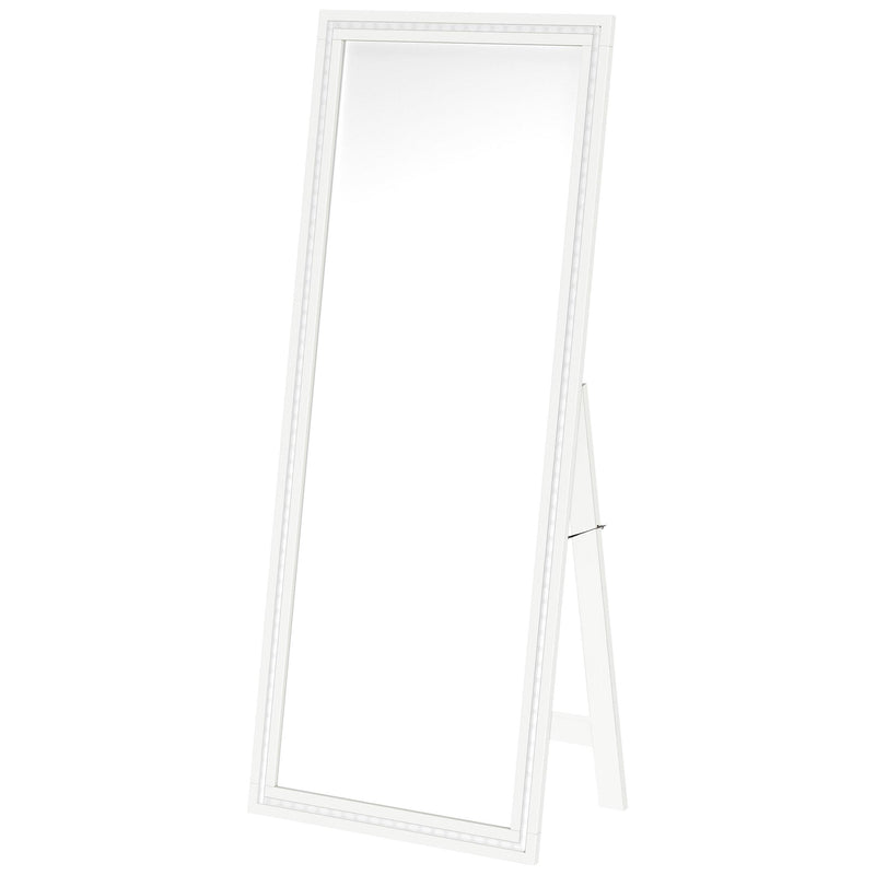 Coaster Furniture Windrose 960963 28 x 67 Inch Tempered LED Standing Mirror - White IMAGE 11
