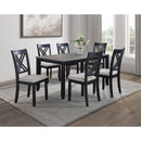  Crown Mark Eloise 2430SET-LG 7 pc Dinette - Light Grey IMAGE 1
