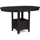  Crown Mark Hartwell 2795BK-T-4260 Counter Height Dining Table - Charcoal Black IMAGE 1
