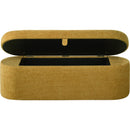 Crown Mark Philipa 4924GD-BENCH Storage Bench - Gold Tweed IMAGE 3