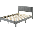  Crown Mark Lucia 5097LG-Q Queen Bed - Light Grey IMAGE 2
