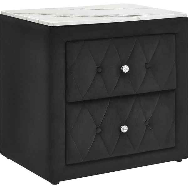  Crown Mark Annabelle 5114BK-2 Nightstand - Black IMAGE 1